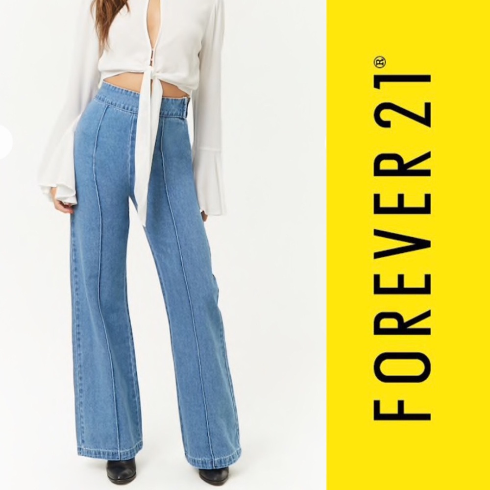 New Forever 21 High waist, wide jeans.